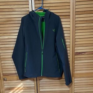 The North Face Black and Green Ski Jacket